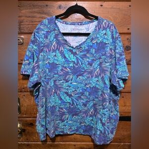 Catherines Plus Size Leaf Print Top